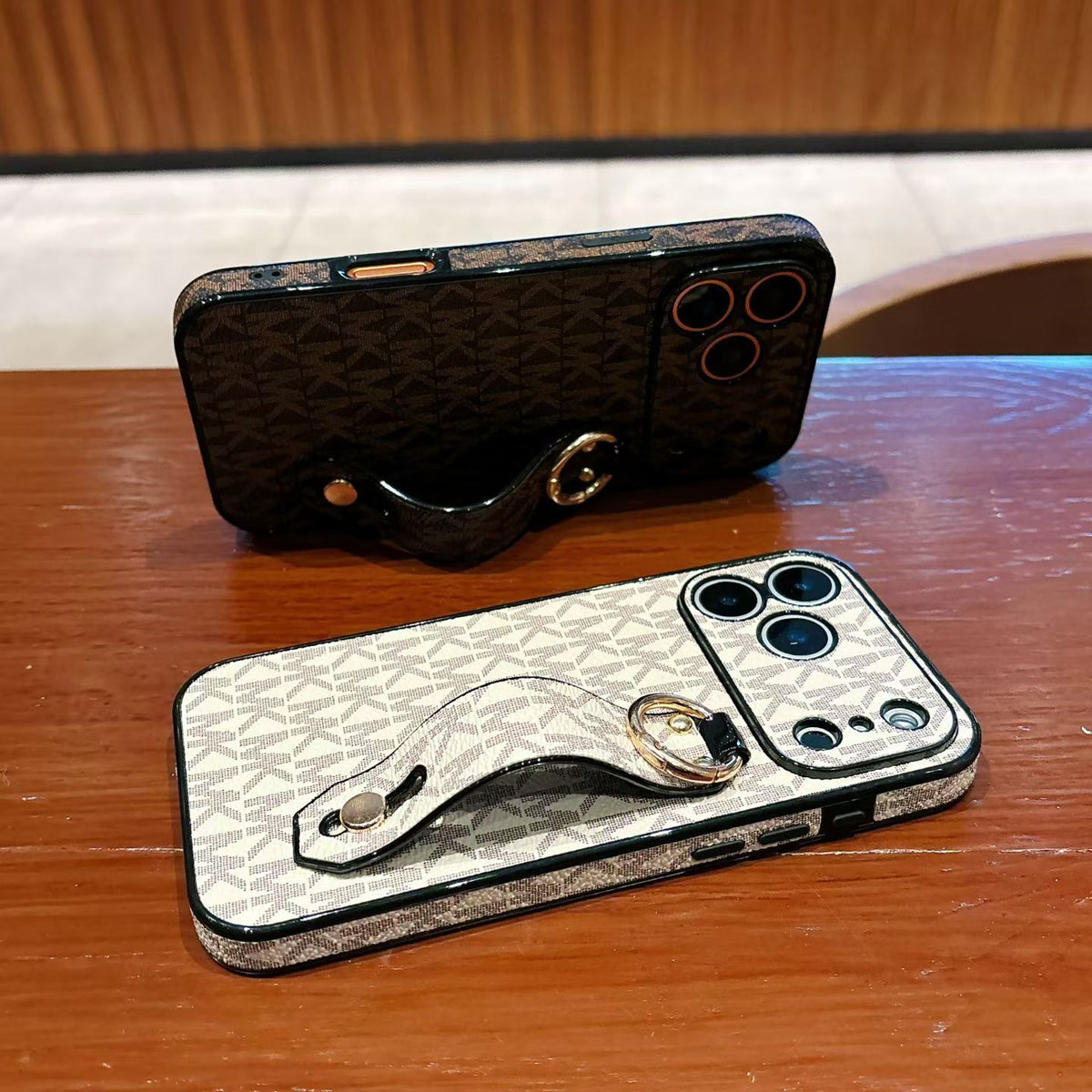 Classic MK iPhone Case Hand Strap for Iphone 12-18 Pro & Pro Max