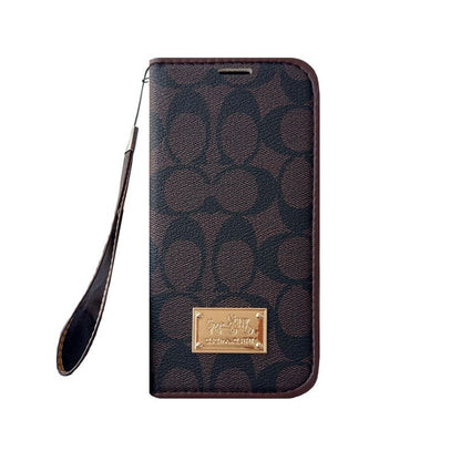Luxury Leather Fold Wallet Case - iPhone 12-18 Pro & Pro Max