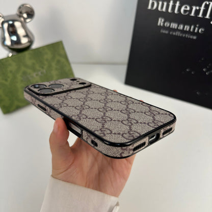 Designer Monogram Gucci Case for iPhone 12-18 Pro & Pro Max