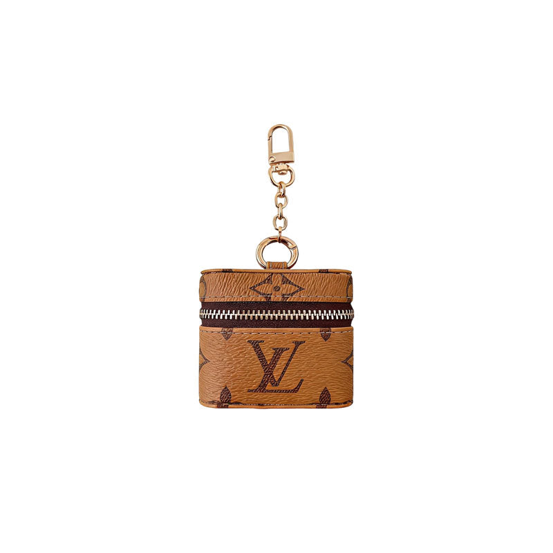 Premium Leather Monogram AirPods Cases