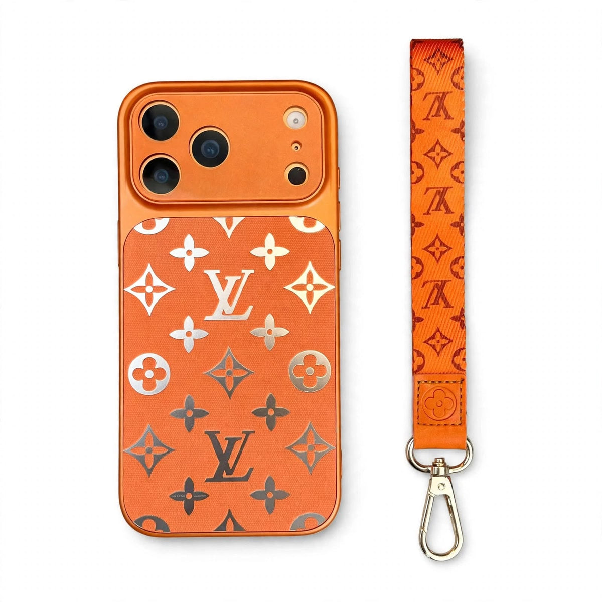 Premium Louis Vuitton Monogram Phone Case With Mini Strap for iPhone 12-18 Pro & Pro Max