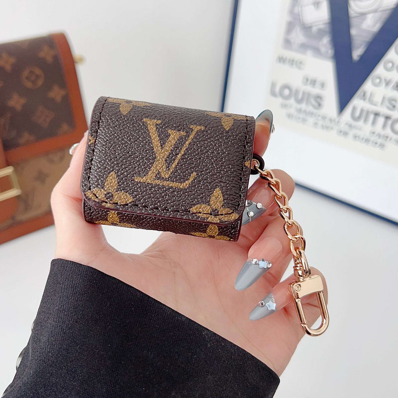 Classic Leather Monogram AirPods Cases Big Printing