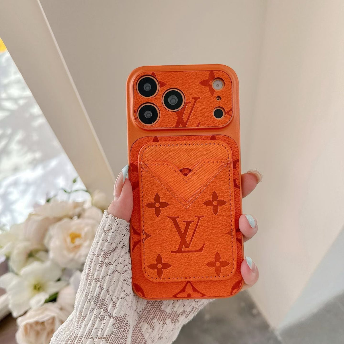 LV Magsafe Cardholder Monogram Case For iPhone 12-18 Pro & Pro Max