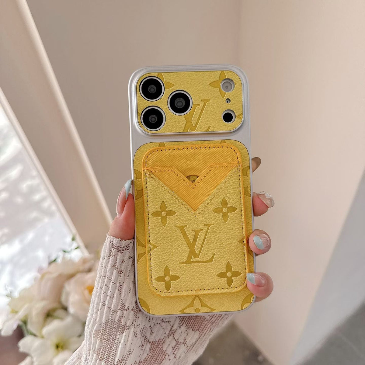 LV Magsafe Cardholder Monogram Case For iPhone 12-18 Pro & Pro Max