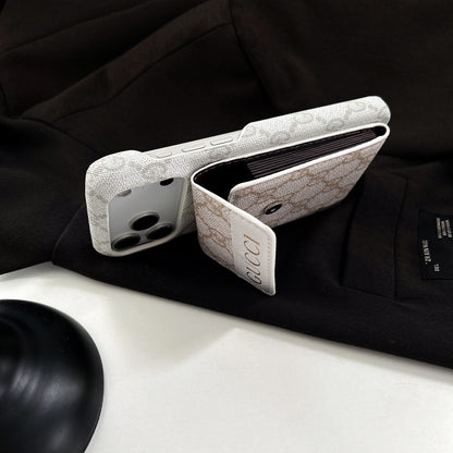 Stylish Fold Pocket Bar Designer Case - iPhone 12-18 Pro & Pro Max