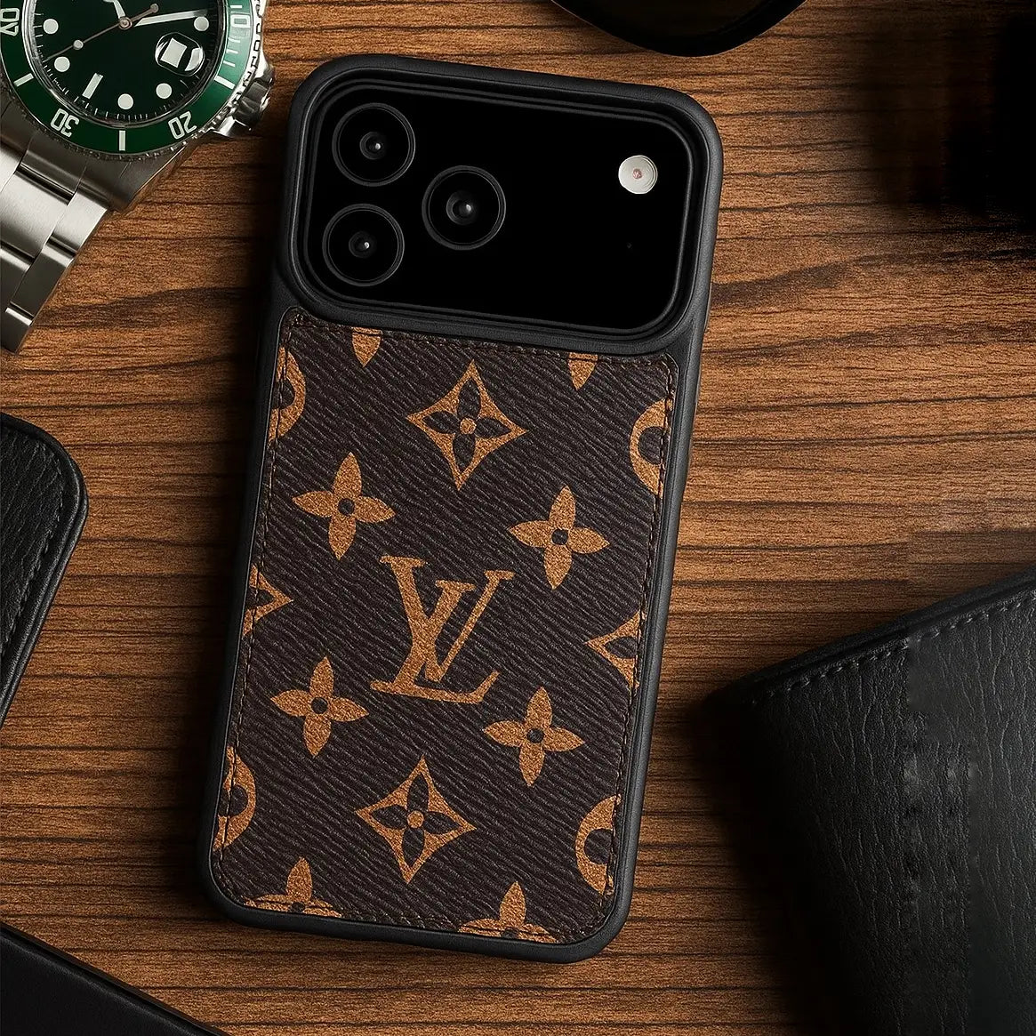 Luxe Louis Vuitton Leather Case For iPhone 12-18  Pro & Pro Max