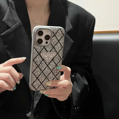 Luxury Quilted Diamond Pattern Case - iPhone 12-18 Pro & Pro Max