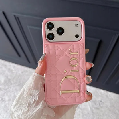 Luxury Black Quilted Dior Case - iPhone 13-18 Pro & Pro Max