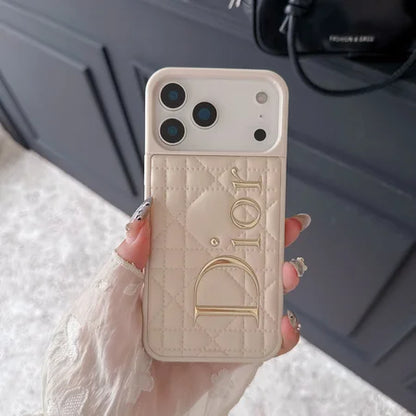 Luxury Black Quilted Dior Case - iPhone 13-18 Pro & Pro Max