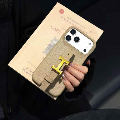 Designer Strap Buckle Luxury Case - iPhone 12-18 Pro & Pro Max