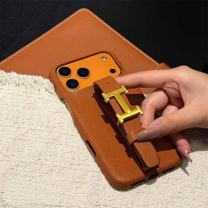 Designer Strap Buckle Luxury Case - iPhone 12-18 Pro & Pro Max