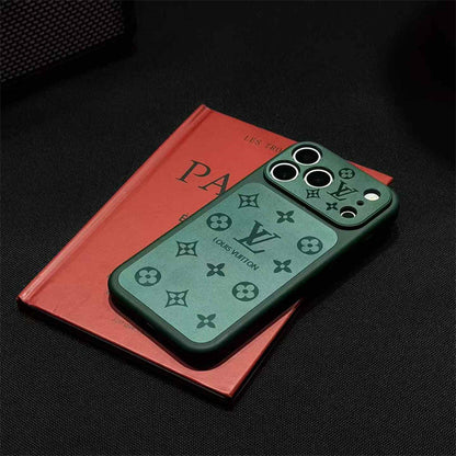 Frosted Lens-Protect Monogram Case For iPhone 16-18 Pro & Pro Max