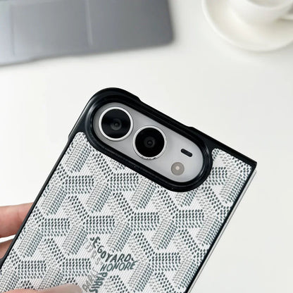 Luxury GYD Monogram Foldable Case for iPhone Duo