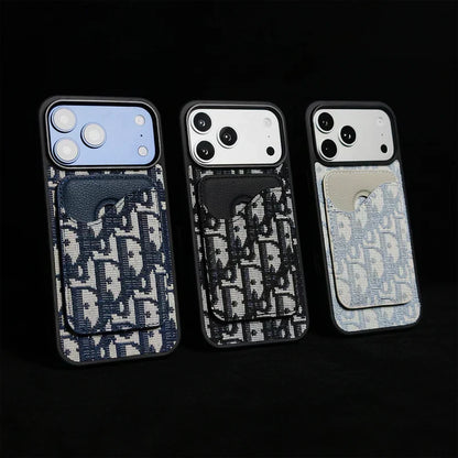 Luxury Dior Wallet Case - iPhone 12-18 Pro & Pro Max