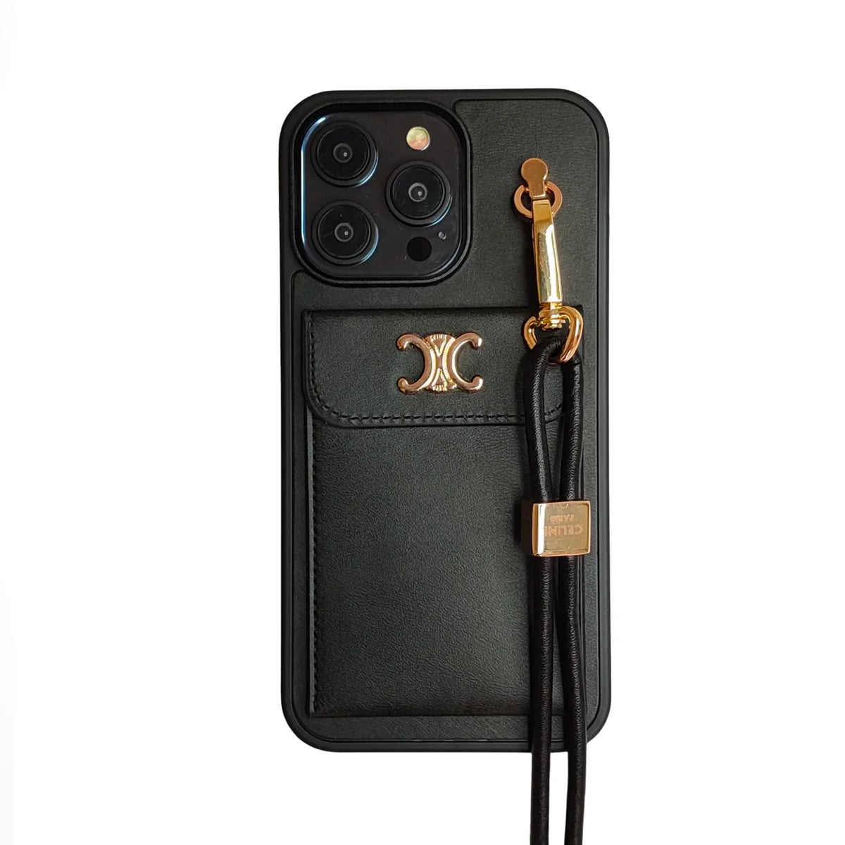 CALASSIC IPHONE CASE SINGLE CROSSBODY BLACK FOR IPHONE 12-18 Pro & Pro Max