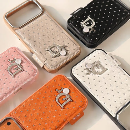 Classic Orange Dior Leather Case - iPhone 12-18 Pro & Pro Max