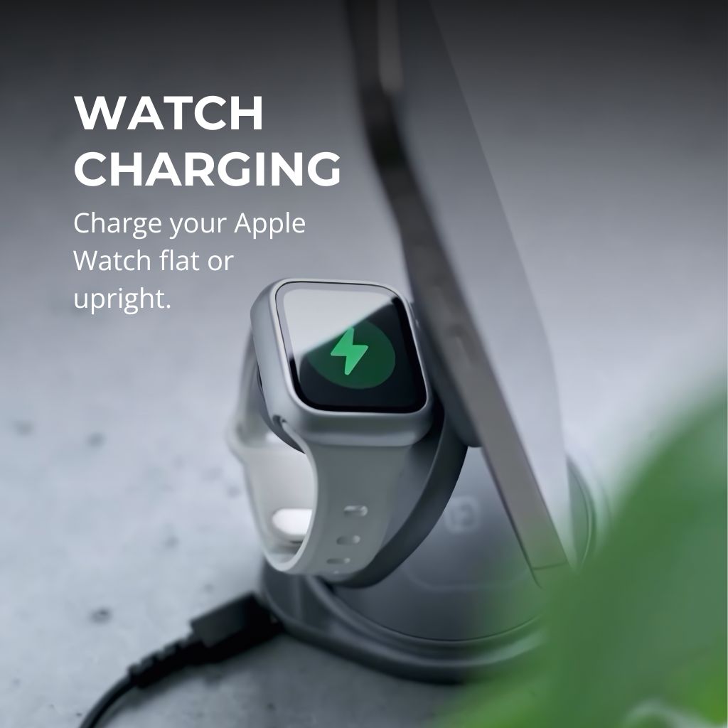 3-in-1 Foldable 25W Qi2 Magnetic Wireless Charging Station
