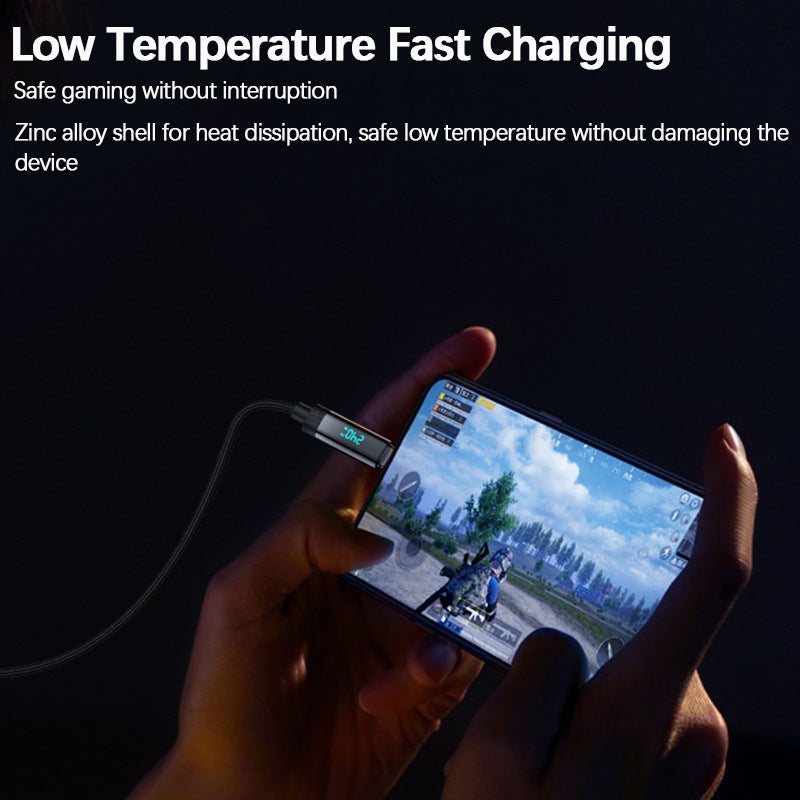 240W Fast Charging CC Cable With Digital Display