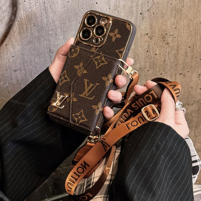 Luxury Leather Wallet Card Holder Phone Case For iPhone 13-18 Pro & Pro Max