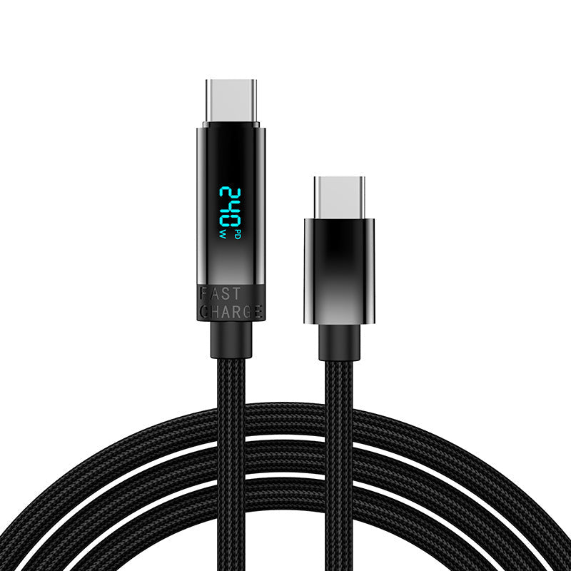 240W Fast Charging CC Cable With Digital Display