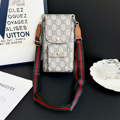 Luxury Louis Vuitton Monogram Multi-Pocket Crossbody Phone Bag