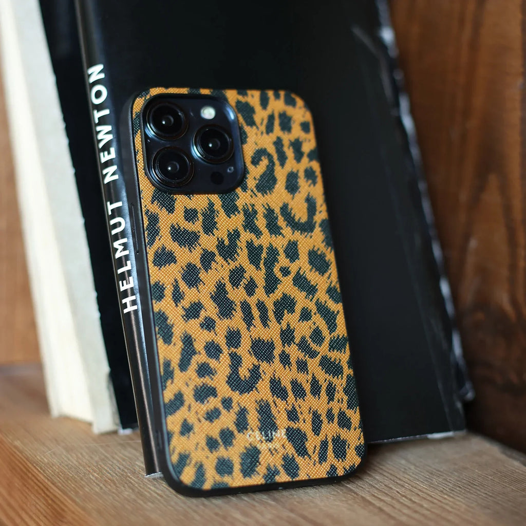LUXURY CELINE IPHONE CASE CLASSIC PANTHERA FOR IPHONE 12-18 Pro & Pro Max
