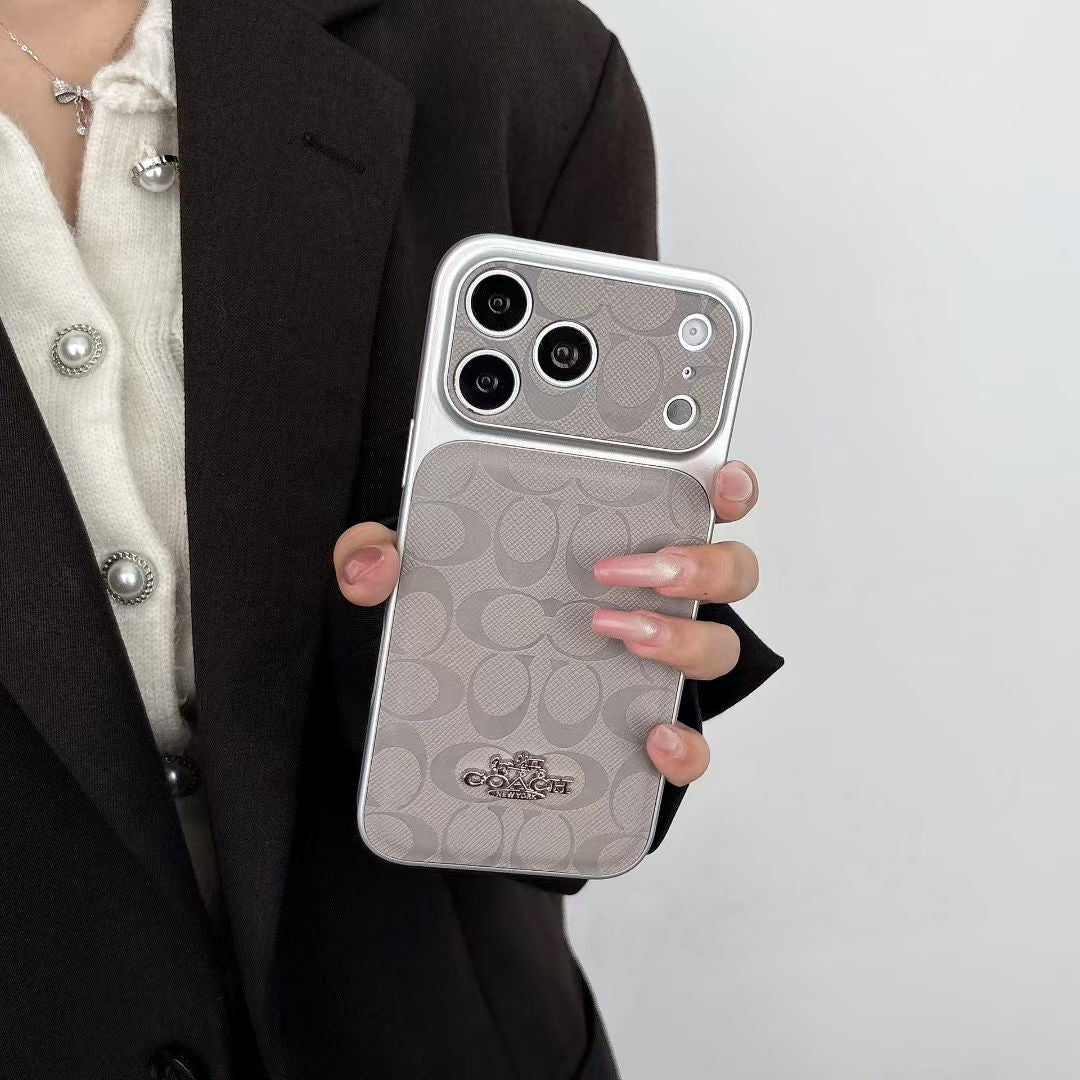 Luxury Signature Leather Case - iPhone 12-18 Pro & Pro Max