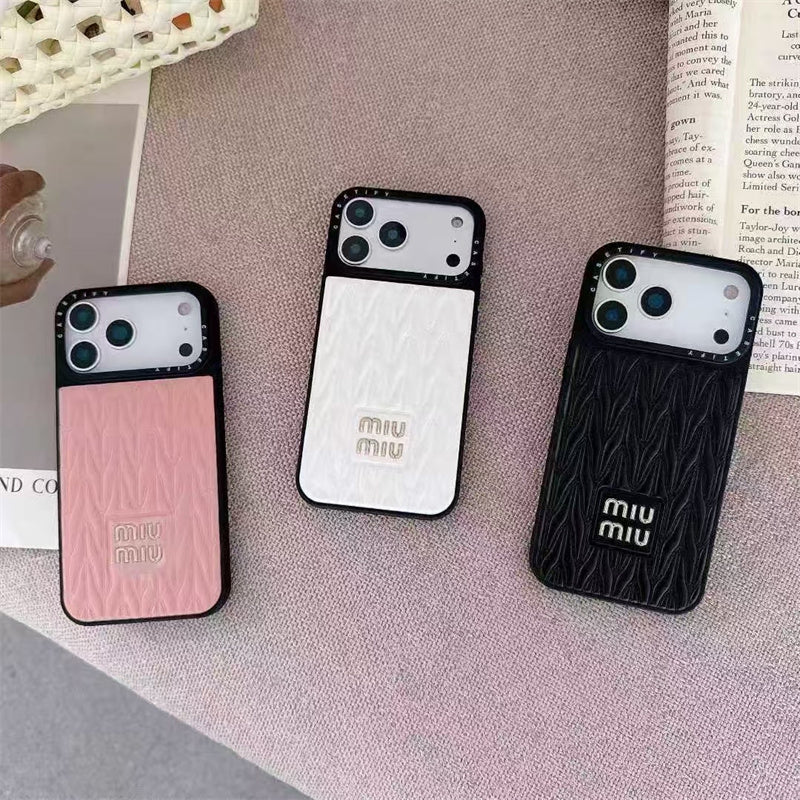 Luxury Matelassé Quilted Leather Phone Case for iPhone 13-18 Pro & Pro Max