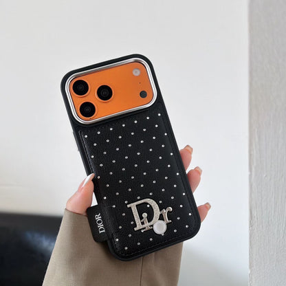 Classic Orange Dior Leather Case - iPhone 12-18 Pro & Pro Max