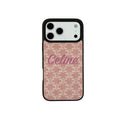 PREMIUM CELINE IPHONE CASE MASSIVE LOGO PINK FOR IPHONE 12-18 Pro & Pro Max