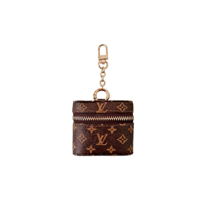 Premium Leather Monogram AirPods Cases