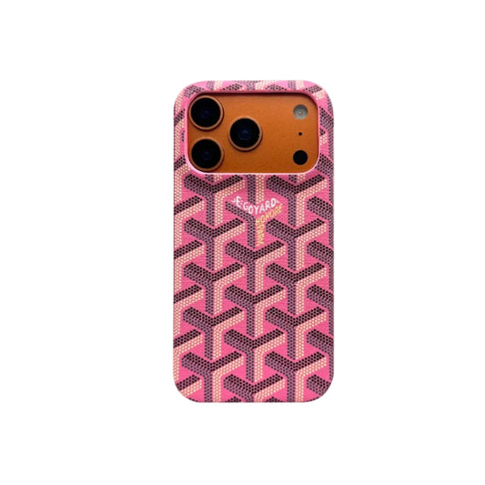 GYD Vintage Monogram Playful Pink Case for iPhone 12-18 Pro & Pro Max