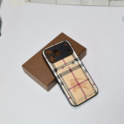 Luxury Card Holder Phone Case For iPhone 12-18 Pro & Pro Max