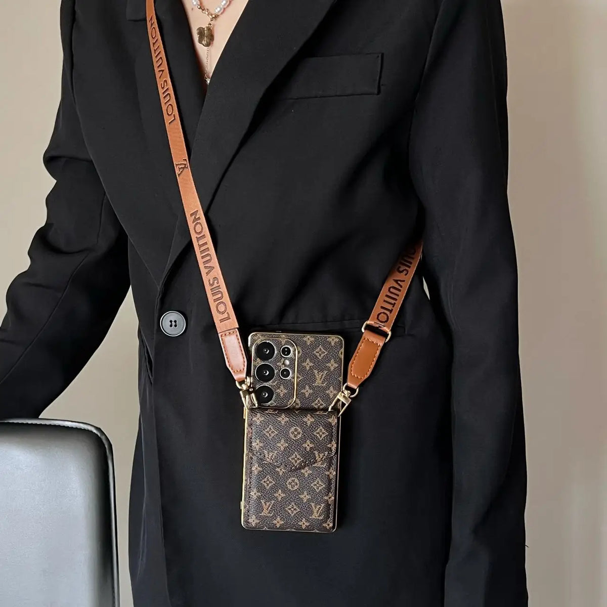 Crossbody LV Phone Case for Samsung Galaxy S22-S26 Series