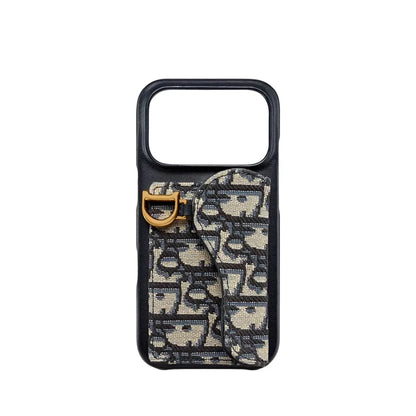 Clear Dior Oblique Case with Charm - iPhone 13-18 Pro & Pro Max