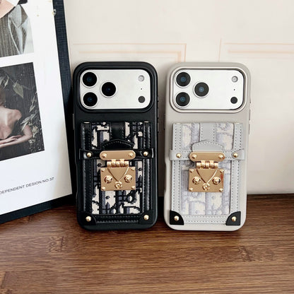 Black Luxury Transparent Dior Case - iPhone 13-18 Pro & Pro Max
