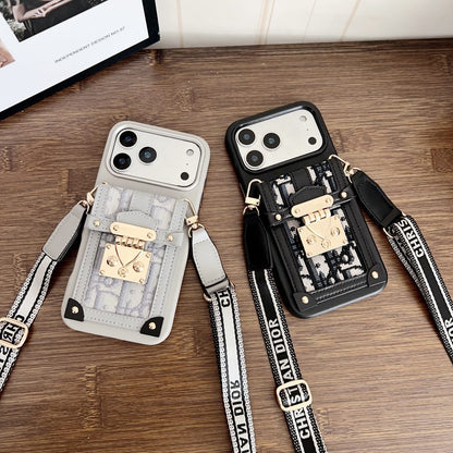 Black Luxury Transparent Dior Case - iPhone 13-18 Pro & Pro Max