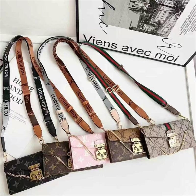 Monogram LV Luxurious Phone Case With Strap theroxymob