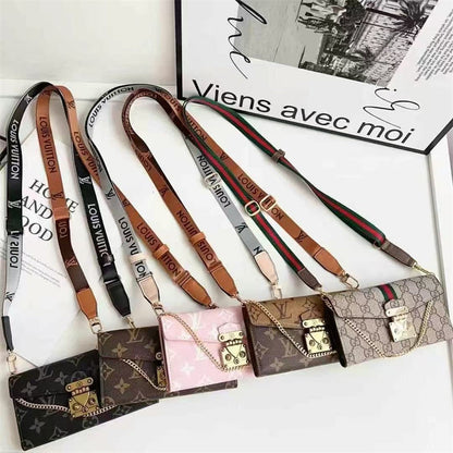 Monogram LV Luxurious Phone Case With Strap theroxymob