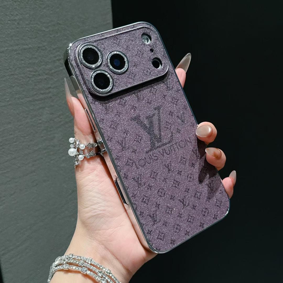 Lv Shiny Phone Case for iPhone 12-18 Pro & Pro Max