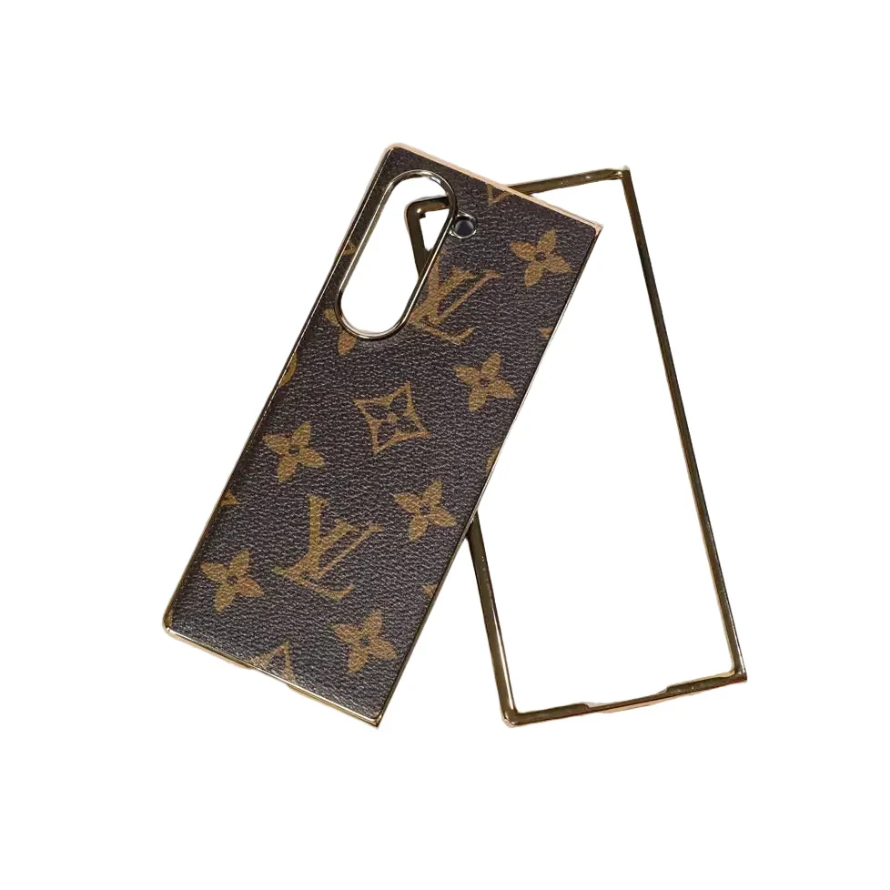 LV Monogram Slim Luxury Case for Samsung Z Fold 3-7