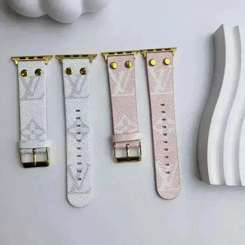 Louis Vuitton Apple Watch Band Monogram with Gold