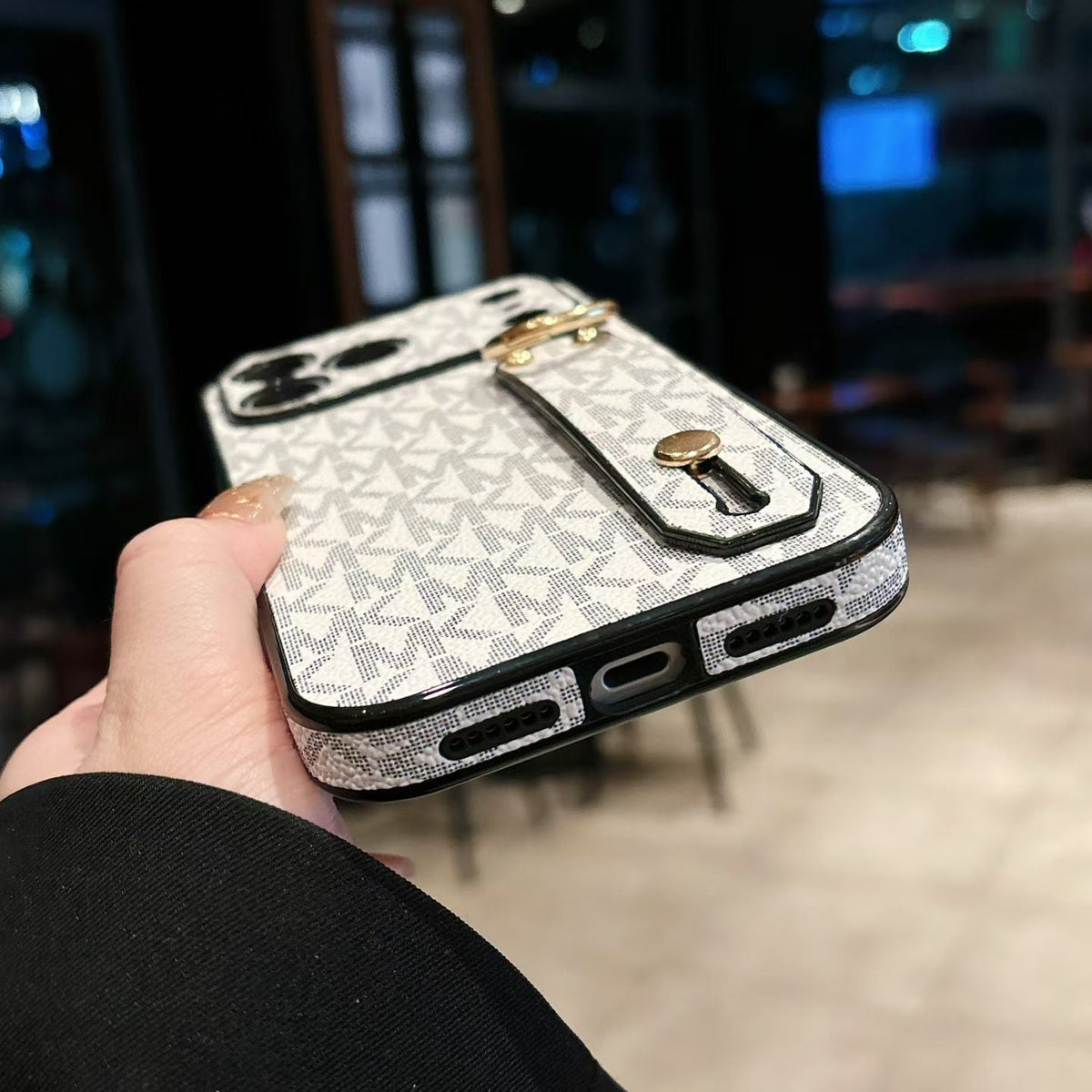 Classic MK iPhone Case Hand Strap for Iphone 12-18 Pro & Pro Max