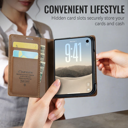 Leather Wallet Case for iPhone Duo