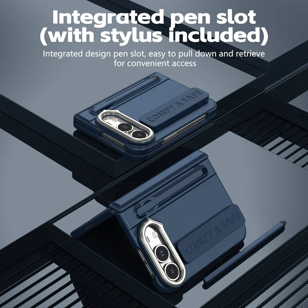 Hinge Stand Pen Case for iPhone Duo