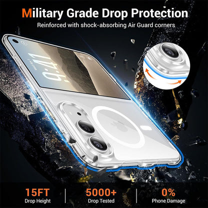 Crystal Clear MagSafe Case for iPhone Duo