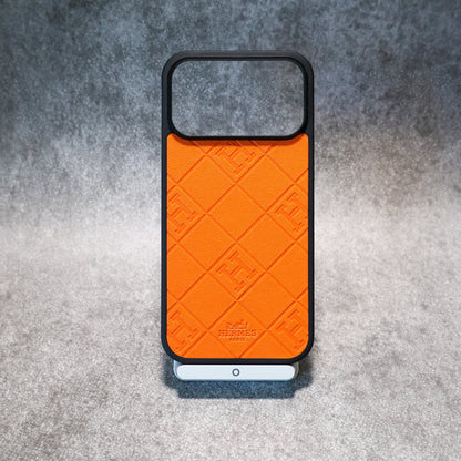 Stamped Diamond Leather Case - iPhone 12-18 Pro & Pro Max