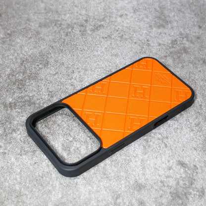 Stamped Diamond Leather Case - iPhone 12-18 Pro & Pro Max