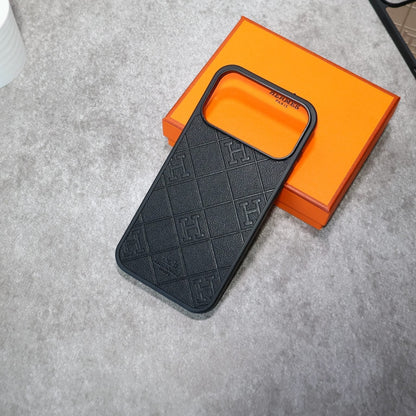 Stamped Diamond Leather Case - iPhone 12-18 Pro & Pro Max