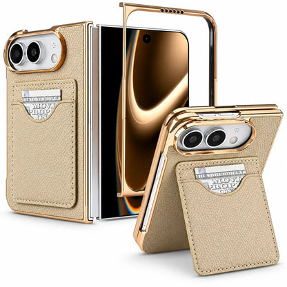 Leather Wallet Stand Case for iPhone Duo